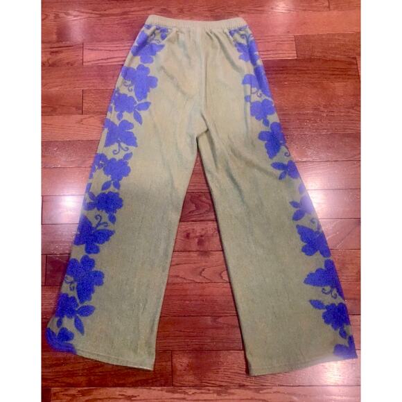 Out From Under See All Floral Wide Leg Lounge Pants XS/S Urban Outfitters Y2K - Picture 6 of 6